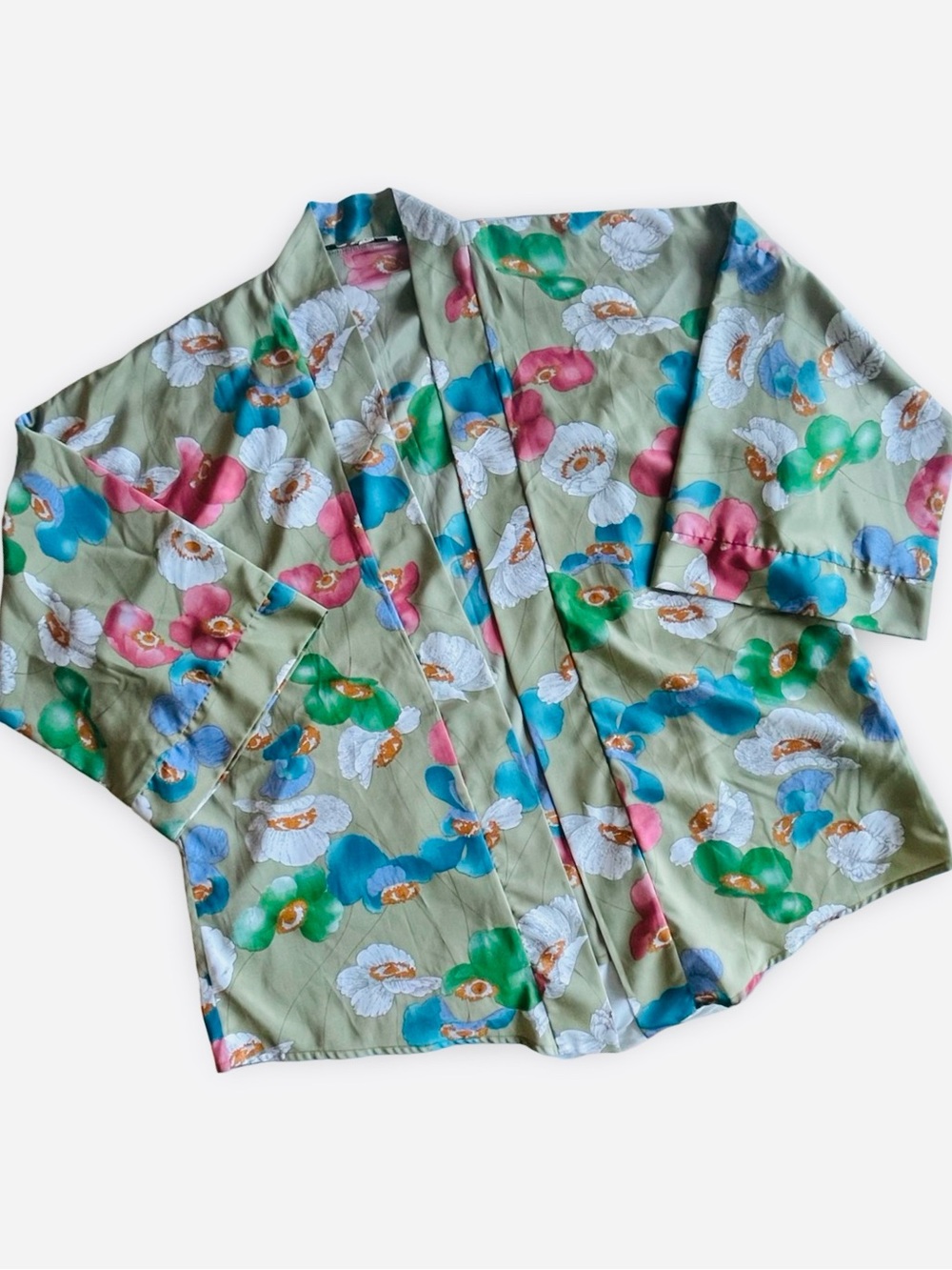 Vintage California Things Floral Print Kimono Jacket